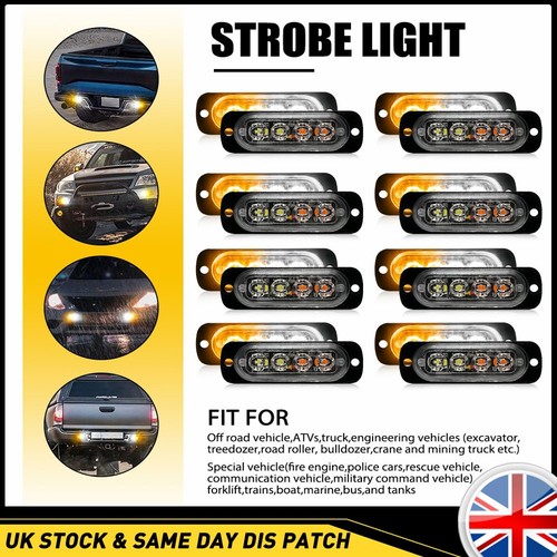 16x led amber white recovery - amber,