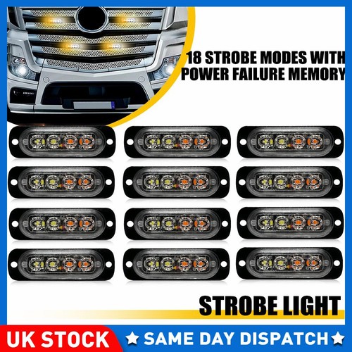 12x 4led amber white recovery - 12x,