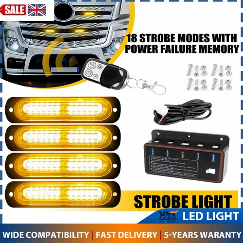4pc 12led amber recovery - 4pc,