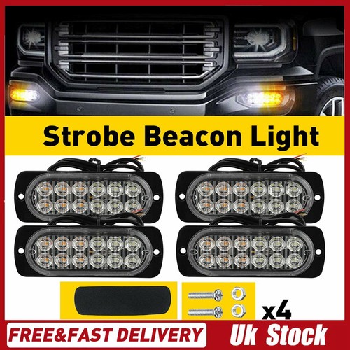 4pcs led amber white - amber,