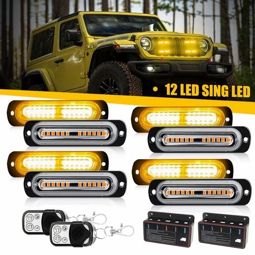 Flashing warning grill light - warning,