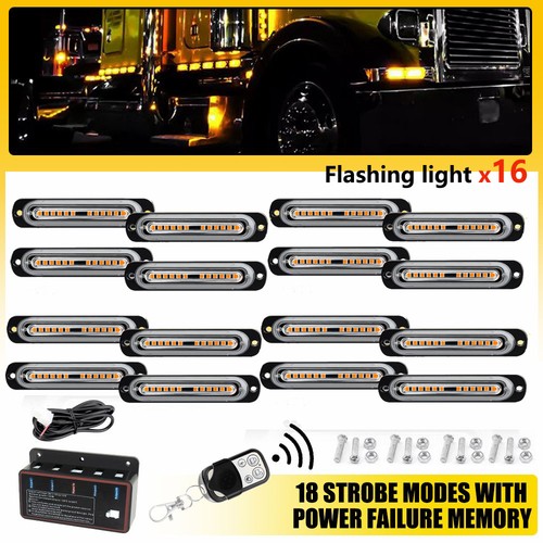 Flashing warning grill - grill, light