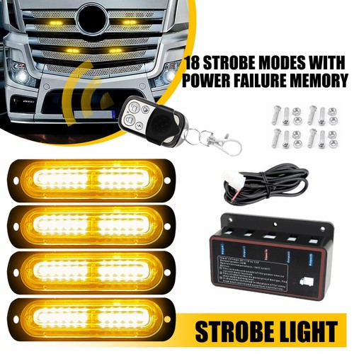 12led amber recovery strobe - amber,
